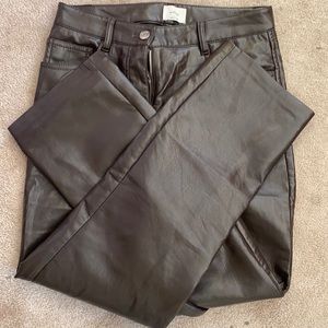 Melina leather pant in brown